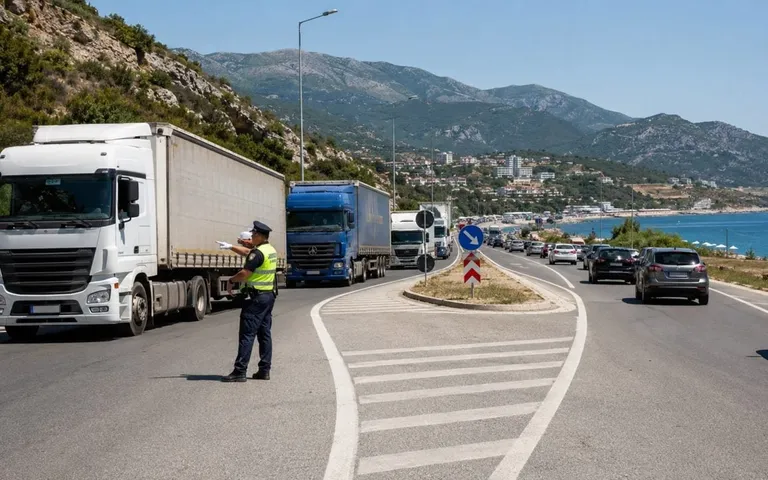 Kufizimet verore për kamionët mbi 7.5 tonë vlejnë deri më 15 shtator Kufizimet verore për kamionët mbi 7.5 tonë vlejnë deri më 15 shtator